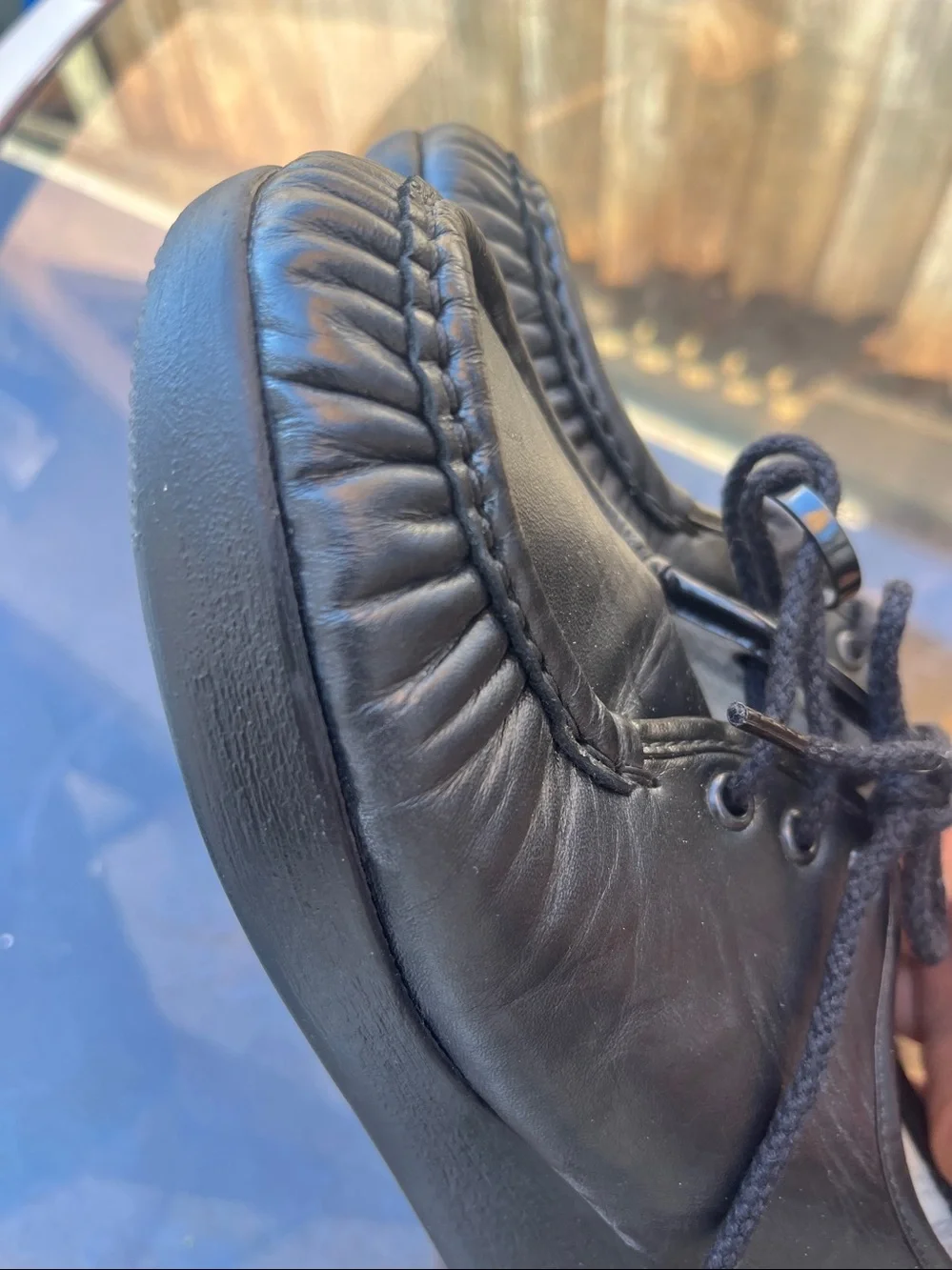 SAS Kids Black Leather Lace-Up Dress Shoes